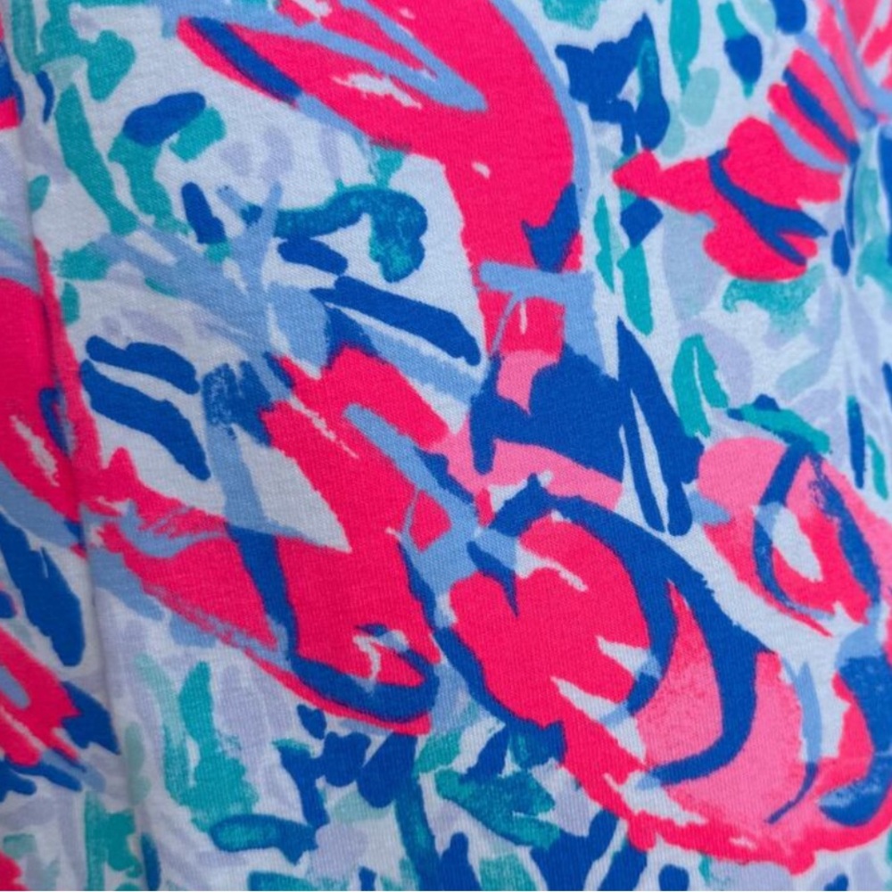 🦞 Lilly Pulitzer Womens Harper lobster shift dress HTF! large - Picture 3 of 4